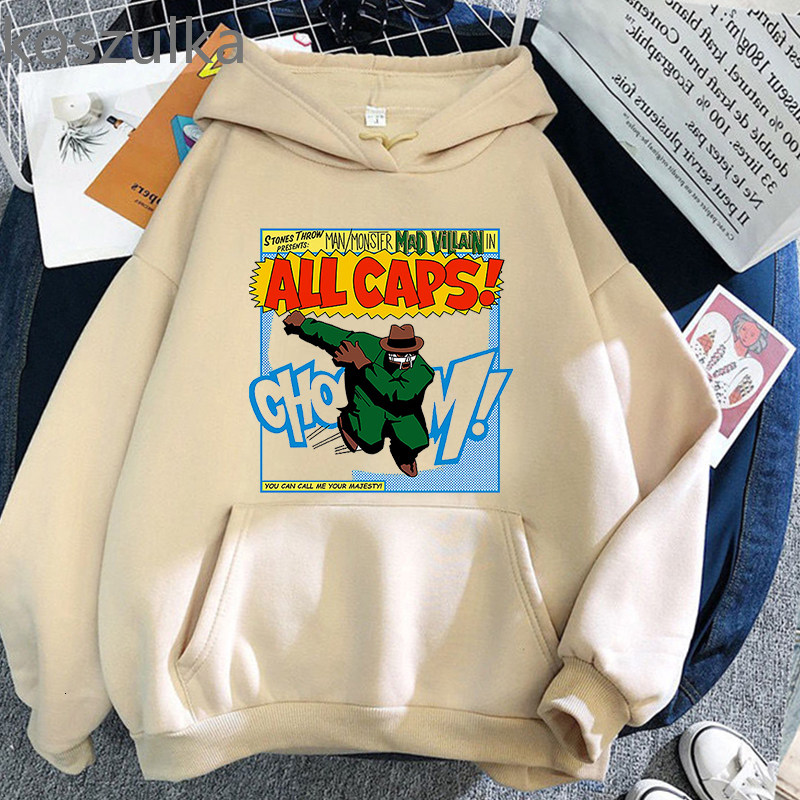 Mens Hoodies Sweatshirts Mf Doom Hoodie Menwomen Casual Unisex Streetwear fashion Autumn Winter Clothes Long Sleeve Sweatshirt Pullovers 230113