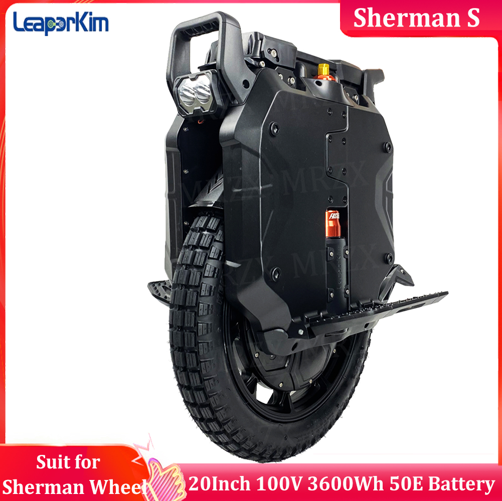 Kick Scooters In Stock LeaperKim Sherman S Battery 100.8V 3600Wh Motor 3500W Peak 7000W 20inch Adjustable Suspension Unicycle
Kick Scooters In Stock LeaperKim Sherman S Battery 100.8V 3600Wh Motor 3500W Peak 7000W 20inch Adjustable Suspension Unicycle