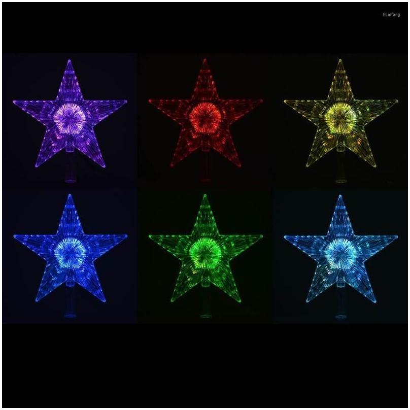 Christmas Decorations Hd5 Color Changing Led Light Up Star Tree Topper Xmas Decoration Mti Drop Delivery Home Garden Festive Party Su Dhhc6