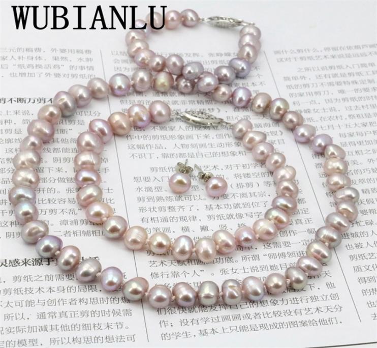 Wedding Jewelry Sets WUBIANLU Purpel Pearl Necklace Fish Clasp 78mm 18 Inch Bracelet 75 Earring Women Making Design 2211158511680
Wedding Jewelry Sets WUBIANLU Purpel Pearl Necklace Fish Clasp 78mm 18 Inch Bracelet 75 Earring Women Making Design 2211158511680