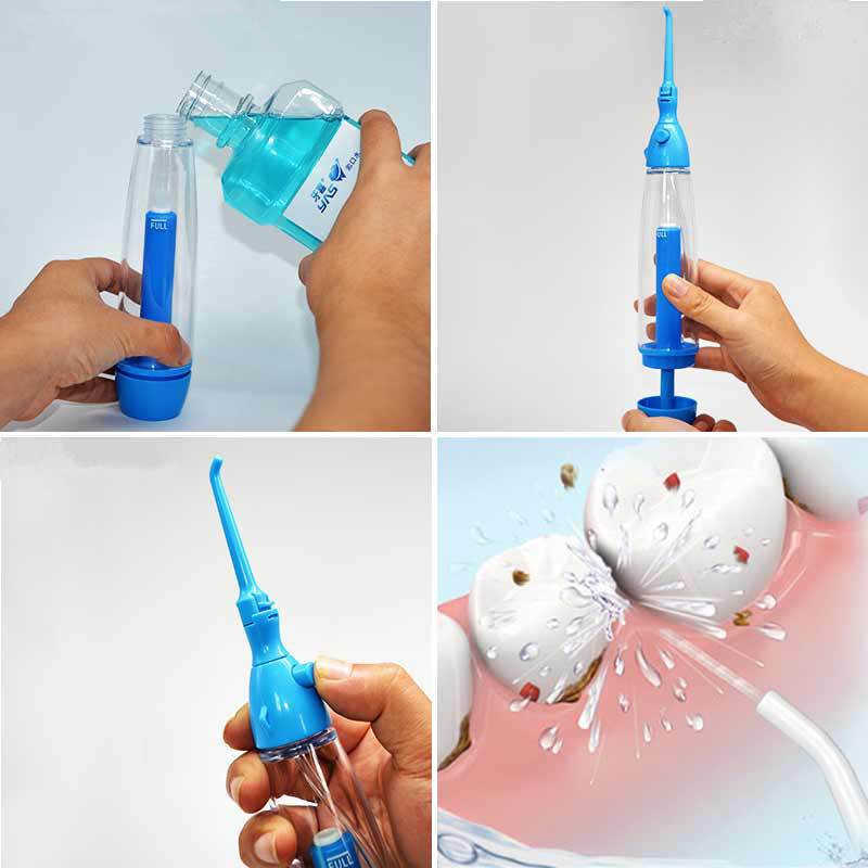 Oral Irrigators Other Hygiene Portable Irrigator No Electricity Pressure Dental Water Flosser Pick Clean Mouth Cleaning Teeth Whitening Cleaner Tank 7