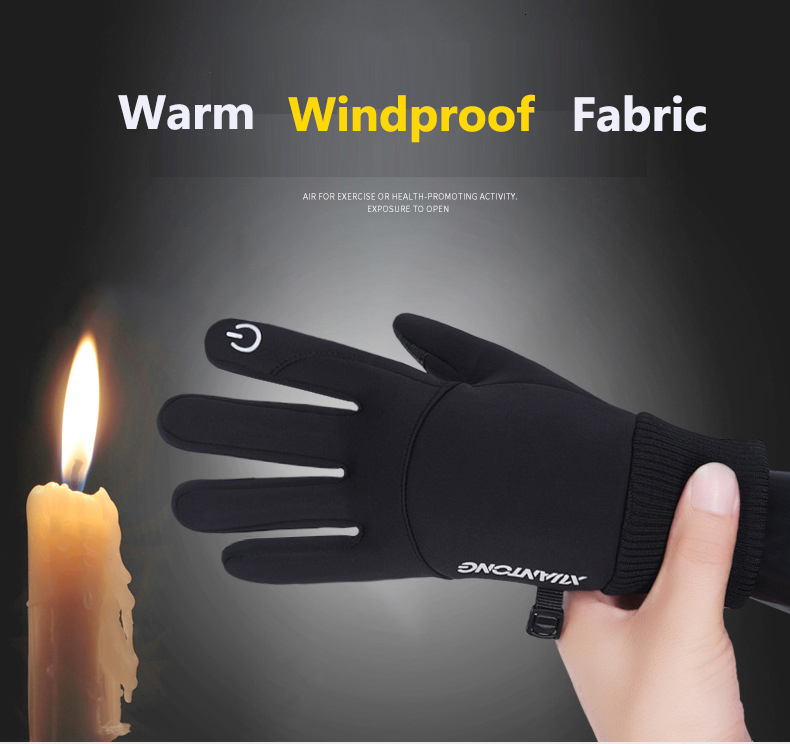 Fingerless Gloves Outdoor Sports Gloves Touch Screen Men Driving Motorcycle Snowboard Gloves Nonslip Ski Gloves Warm Fleece Gloves for Men Women 23011