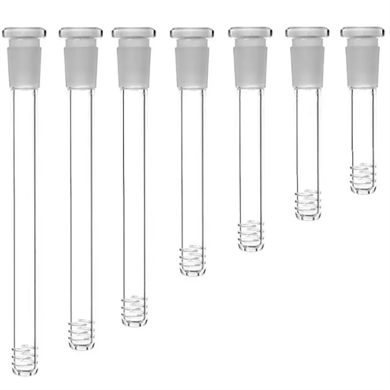 Hookah glass downstem 14mm 18mm male female joint Lo Pro Diffused Down stem with 6 cuts for bongs