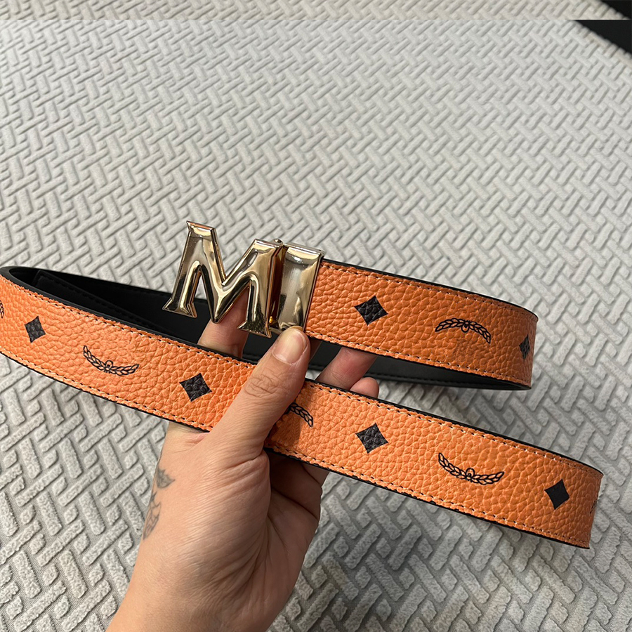 Designer Women Belt Genuine Leather Mens Belts Width 3.5 cm Classic Unisex Belts 4 Colors