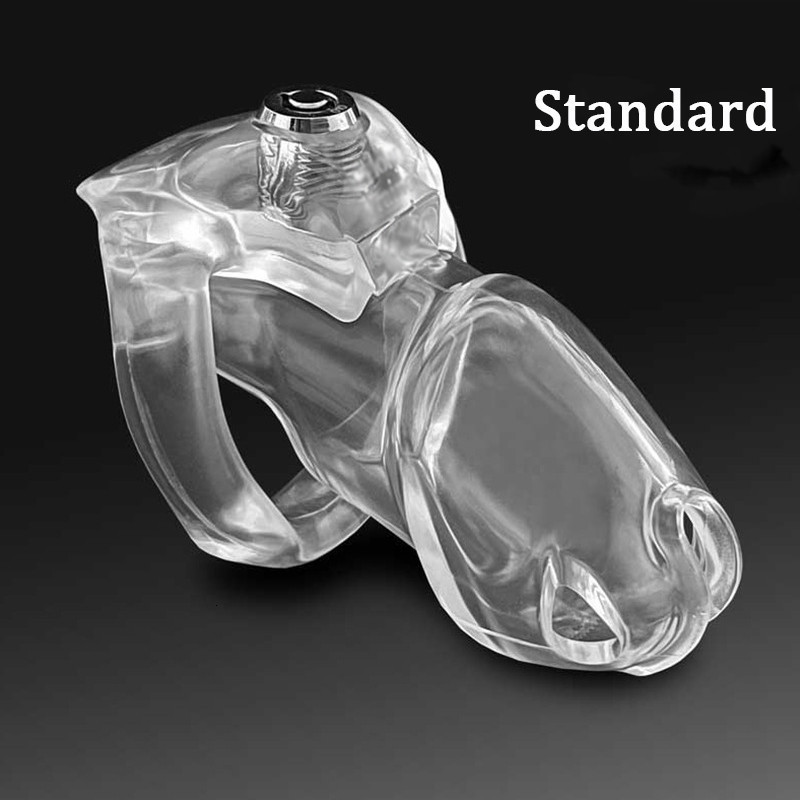 Cockrings HTV5 Click Lock Male Chastity Device Cock Cage Penis Ring Sleeve Adult BDSM Fetish Sex Toys For Men Gay 230113