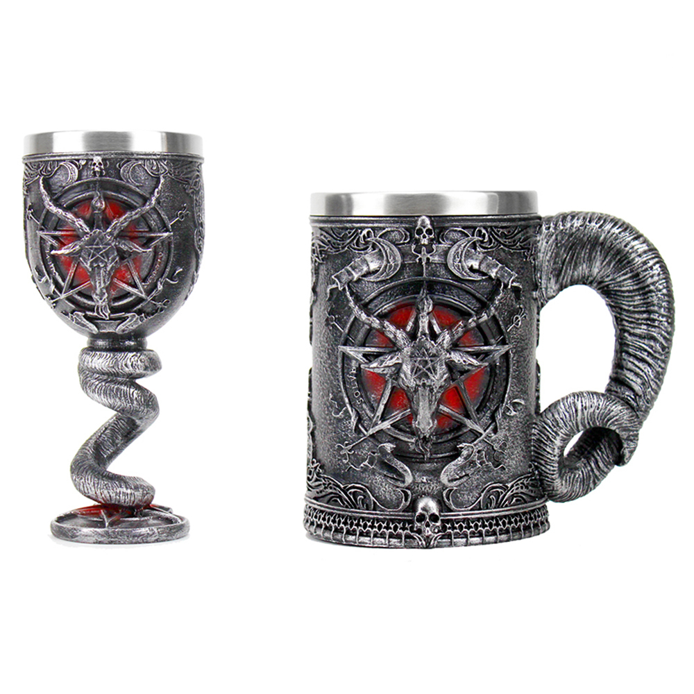 Wine Glasses Baphomet Pentagram Horn Goblet Glass Gothic Wicca Pagan Mystical Tankard Coffee Beer Mugs 600ml 200ml Mystic Fan Gift 230113
Wine Glasses Baphomet Pentagram Horn Goblet Glass Gothic Wicca Pagan Mystical Tankard Coffee Beer Mugs 600ml 200ml Mystic Fan Gift 230113