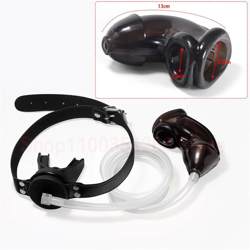 Bondage Piss Urinal Flow Into Mouth Gag Urethral Catheter Plug Fetish Harness Slave BDSM Gay Adult Games Sex Toys For Man 230113