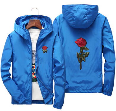 Rose Windbreaker Men Women's Jacket New Fashion White And Black Roses Outwear Coat mens designer jacket O5H1, Black 2
Rose Windbreaker Men Women's Jacket New Fashion White And Black Roses Outwear Coat mens designer jacket O5H1, Black 2