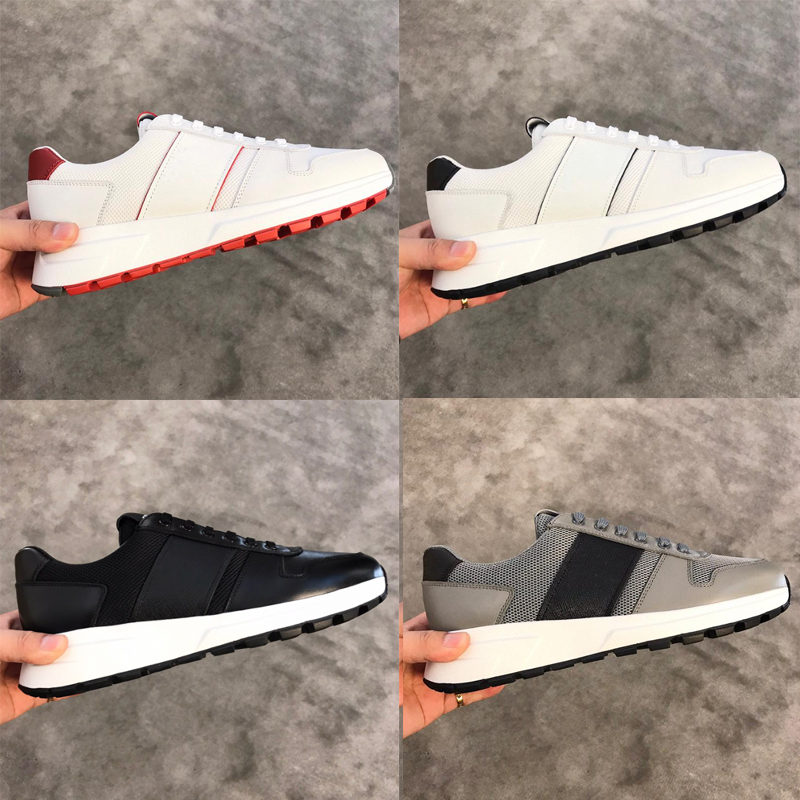 Designer Men Trainers Prax 01 Platform Shoes Black White Screen-printed Leather Technical Fabric Sneakers Mesh Eyelets Casual Shoe Big Size 296, Color 9
Designer Men Trainers Prax 01 Platform Shoes Black White Screen-printed Leather Technical Fabric Sneakers Mesh Eyelets Casual Shoe Big Size 296, Color 9