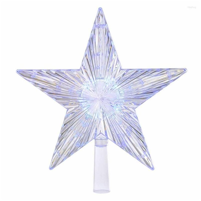 Christmas Decorations Hd5 Color Changing Led Light Up Star Tree Topper Xmas Decoration Mti Drop Delivery Home Garden Festive Party Su Dhhc6