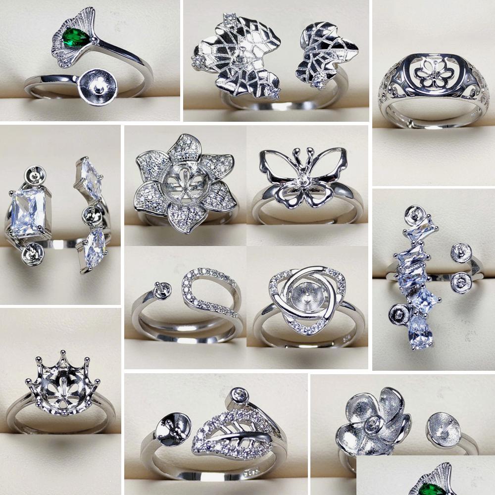 Jewelry Settings Wholesale Pearl Ring Zircon Rings S925 Sier 12 Styles For Women Mounting Adjustable Size Diy Drop Delivery Dhowk
Jewelry Settings Wholesale Pearl Ring Zircon Rings S925 Sier 12 Styles For Women Mounting Adjustable Size Diy Drop Delivery Dhowk