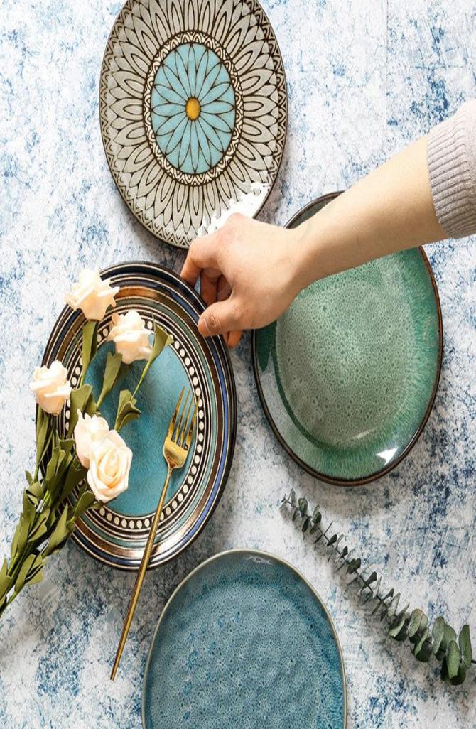 Plates Japanese Style Dinner Plate Creative Ceramic Dinners Steak Pasta Dishes Cake Dessert Fruit Vegetable Salad Soup Tableware6290363, 20.5x2.2cm
Plates Japanese Style Dinner Plate Creative Ceramic Dinners Steak Pasta Dishes Cake Dessert Fruit Vegetable Salad Soup Tableware6290363, 20.5x2.2cm