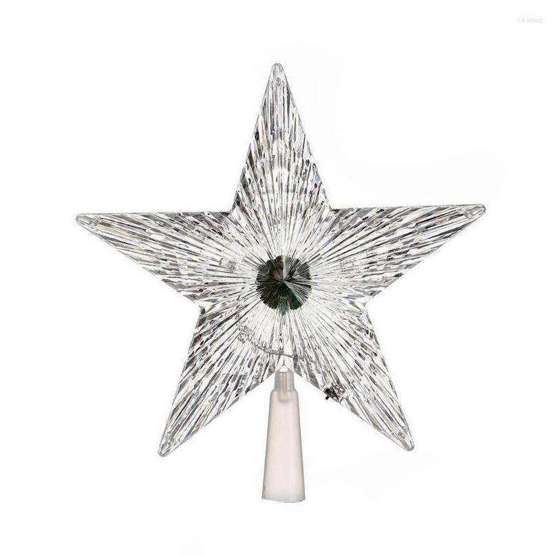 Christmas Decorations Hd5 Color Changing Led Light Up Star Tree Topper Xmas Decoration Mti Drop Delivery Home Garden Festive Party Su Dhhc6