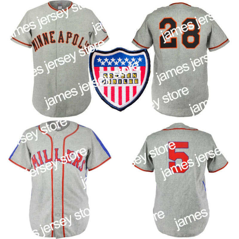 Baseball Jerseys Minneapolis Millers 1944 1951 Road Jersey Custom Men Women Youth Baseball Jerseys Any Name And Number Double Stitched