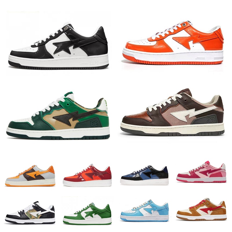 2023 Bapestas Baped Designer Casual Shoes Platform Sneakers Bapesta Sk8 Sta Patent Leather Green Black White Plate-forme for Men Women, Bubble package bag
2023 Bapestas Baped Designer Casual Shoes Platform Sneakers Bapesta Sk8 Sta Patent Leather Green Black White Plate-forme for Men Women, Bubble package bag