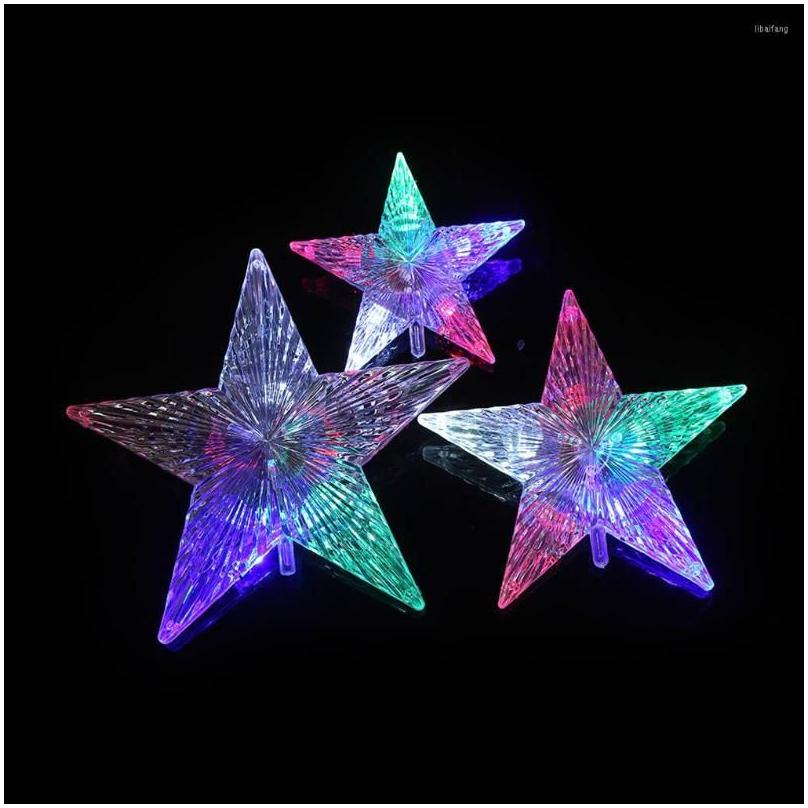Christmas Decorations Hd5 Color Changing Led Light Up Star Tree Topper Xmas Decoration Mti Drop Delivery Home Garden Festive Party Su Dhhc6