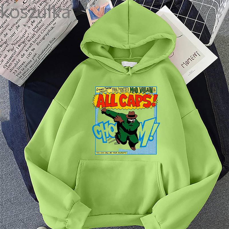 Mens Hoodies Sweatshirts Mf Doom Hoodie Menwomen Casual Unisex Streetwear fashion Autumn Winter Clothes Long Sleeve Sweatshirt Pullovers 230113