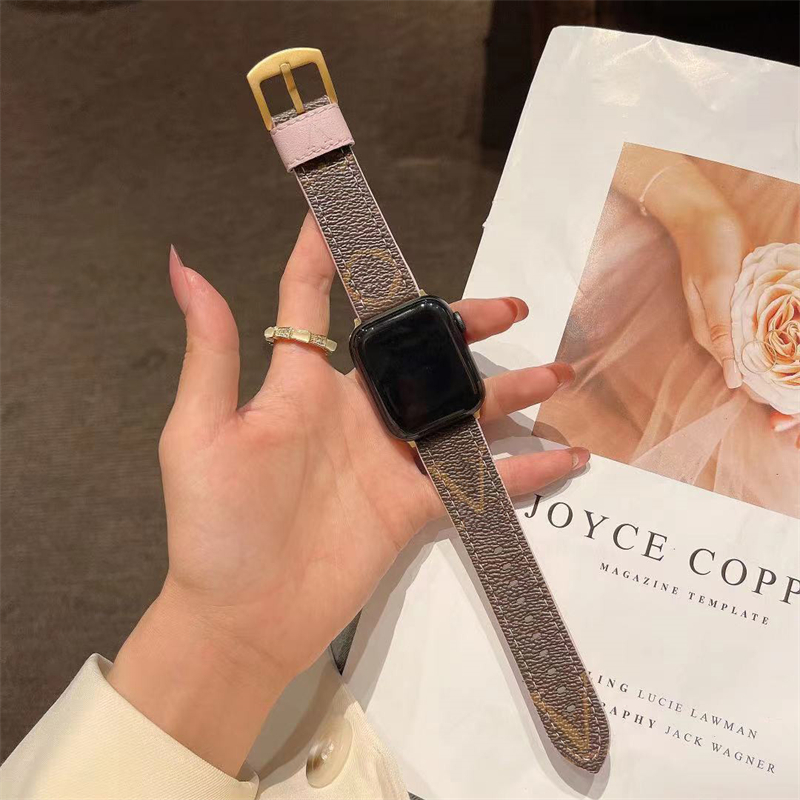 Luxury Apple Watch Band Flower Leather Watchs Strap Wristbands For Iwatch 8 7 6 5 4 SE Designer Watchband
Luxury Apple Watch Band Flower Leather Watchs Strap Wristbands For Iwatch 8 7 6 5 4 SE Designer Watchband