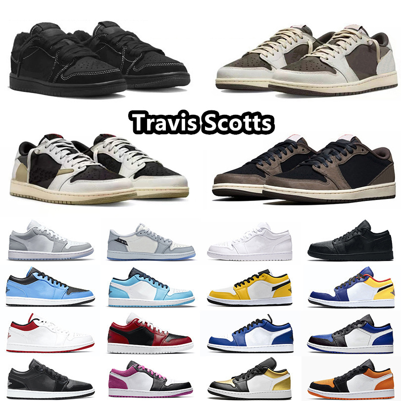 Travis Scotts 1 low Basketball Shoes Jumpman 1 Black Phantom Sail Black Olive Dark fragment 1s Wolf Grey Chicago Reverse Mocha Sneakers for Men and Women, Item#41
Travis Scotts 1 low Basketball Shoes Jumpman 1 Black Phantom Sail Black Olive Dark fragment 1s Wolf Grey Chicago Reverse Mocha Sneakers for Men and Women, Item#41