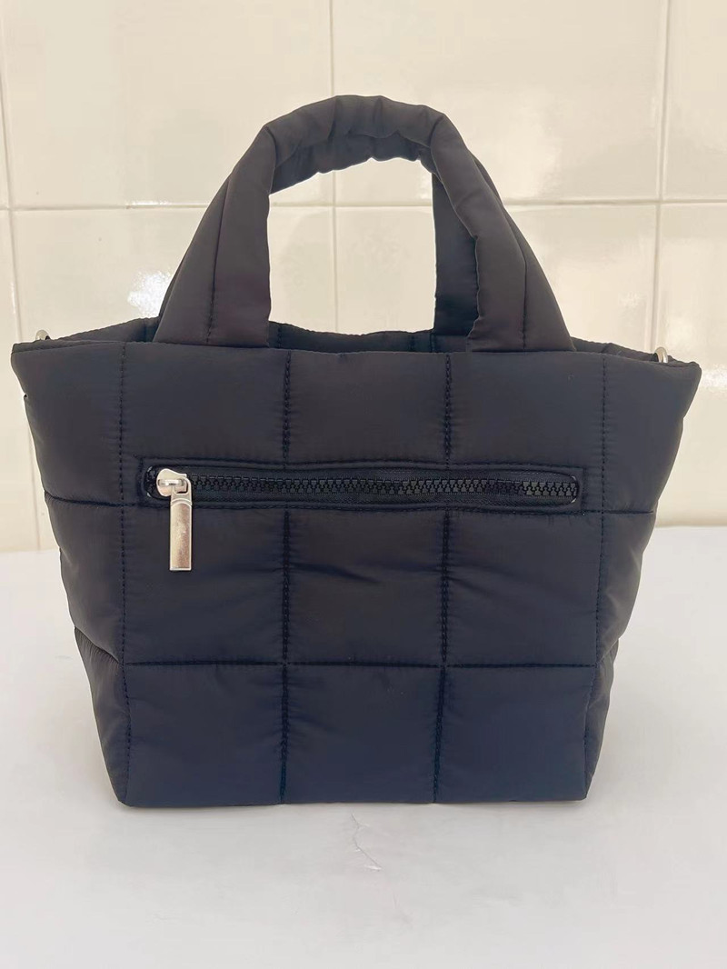 Quilted Puff sport Tote Bag Women Space Down Feather Padded Space Cotton winter warm bucket Crossbody Shoulder Bags M38