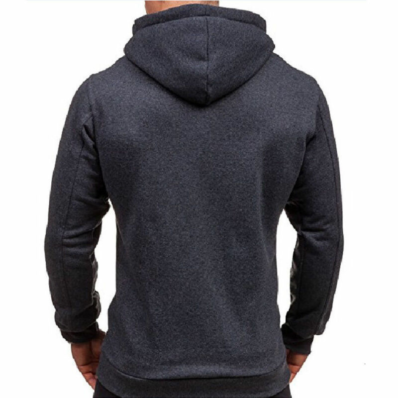 Mens Hoodies Sweatshirts Harajuku Cotton Casual Half Dome Full Zip Hooded Autumn Winter Clothing 230113