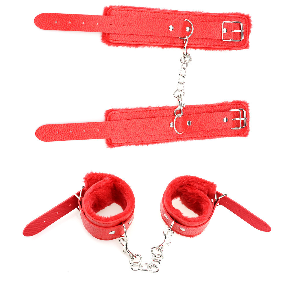 Bondage Woman Sex Lingerie Leather Whip Flogger Plush Handcuffs Slave Exotic Accessories Toys For Couples Games 230113