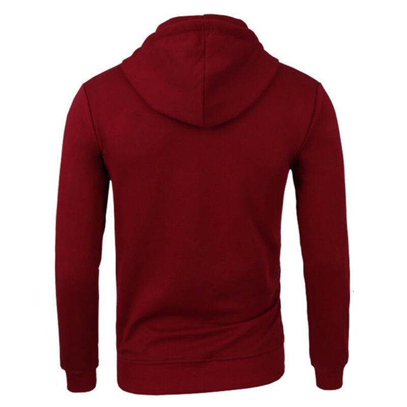 Mens Hoodies Sweatshirts Harajuku Cotton Casual Half Dome Full Zip Hooded Autumn Winter Clothing 230113