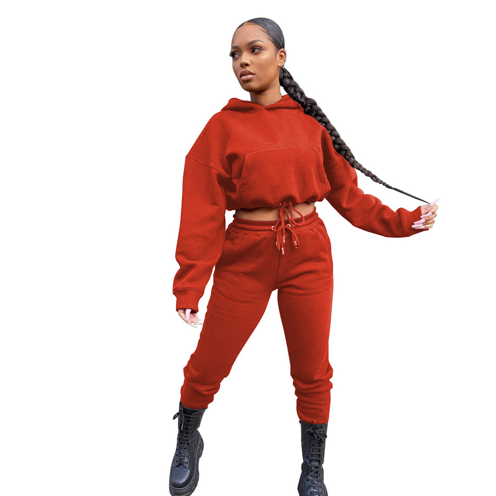 Designer Jogger Suits Fall Winter Women Tracksuits Long Sleeve Pullover Hooded Hoodie And Pants Two Piece Sets Matching Sweatsuits Casual Sportswear 8