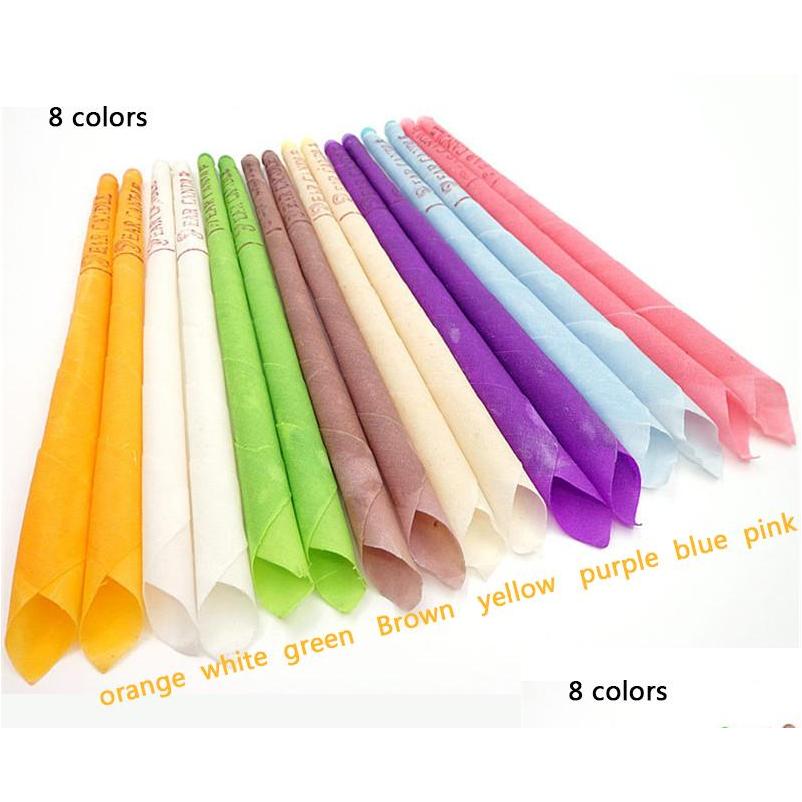 Ear Care Supply 100Pcs/Lot Wax Cleaner Healthy Taper Candles Fragrance Candling Ears Clean D Dhtlq