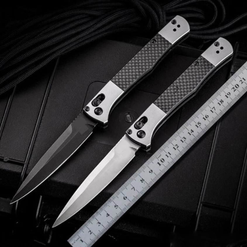 Benchmade BM 4170 4170BK OTS AUTO Folding Knife S90V Blade Aluminum Handles with Carbon Fiber Inlays Outdoor camping hunting pocket kitchen EDC KNIVES BM0064
Benchmade BM 4170 4170BK OTS AUTO Folding Knife S90V Blade Aluminum Handles with Carbon Fiber Inlays Outdoor camping hunting pocket kitchen EDC KNIVES BM0064