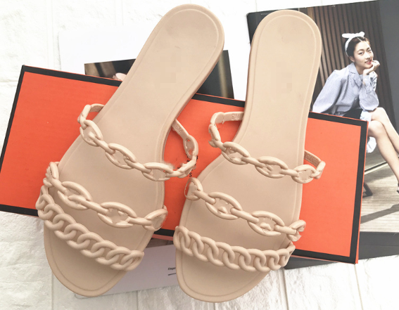 2023 Fashion Summer Slippers Chain Word Slipper Chic Flat Beach Sandals Gel Shoes, Aspic
2023 Fashion Summer Slippers Chain Word Slipper Chic Flat Beach Sandals Gel Shoes, Aspic