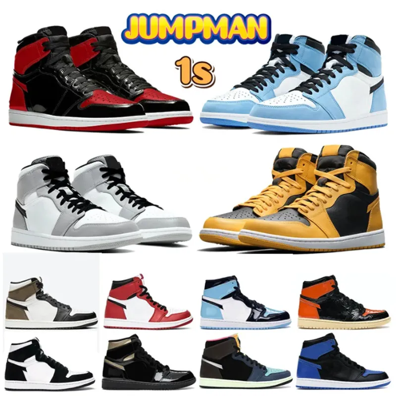 Classic Jump man 1s men women basksetball shoes Bred Patent Bordeaux Brotherhood Dark Mocha Chicago Obsidian Bubble Gum fragment Shadow trainers sport sneakers, 027
Classic Jump man 1s men women basksetball shoes Bred Patent Bordeaux Brotherhood Dark Mocha Chicago Obsidian Bubble Gum fragment Shadow trainers sport sneakers, 027