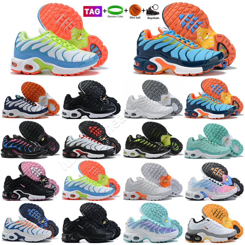 Kids Running Shoes OG Plus TN Ultra University Blue True Yellow Black White Children Boy Girls Sports Sneakers Triple White Pink, Color 2
Kids Running Shoes OG Plus TN Ultra University Blue True Yellow Black White Children Boy Girls Sports Sneakers Triple White Pink, Color 2