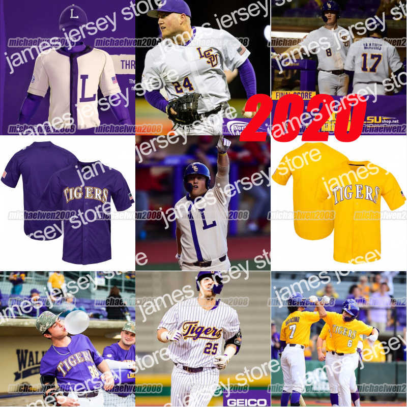 Baseball Jerseys 2020 LSU Tigers Baseball Jersey Giovanni DiGiacomo Daniel Cabrera Cade Beloso Gavin Dugas Collier Cranford Saul Garza Kaminer Henry, White pinstripe
Baseball Jerseys 2020 LSU Tigers Baseball Jersey Giovanni DiGiacomo Daniel Cabrera Cade Beloso Gavin Dugas Collier Cranford Saul Garza Kaminer Henry, White pinstripe