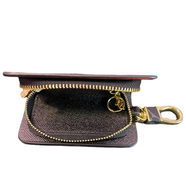 Fashion Designer Key Pouch Mini Wallet Womens Key Purses Mens Keychain Ring Credit Card Holder Coin Purse Luxury M62650 M80879 with box wallet Purse