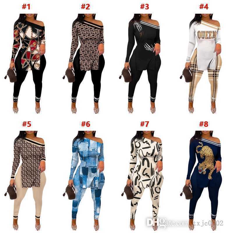 2023 Spring Fall Women Printed 2 Piece Pants Outfits Sexy Off Shoulder Long Sleeved Split Tops Leggings Suit Matching Sets, #2
2023 Spring Fall Women Printed 2 Piece Pants Outfits Sexy Off Shoulder Long Sleeved Split Tops Leggings Suit Matching Sets, #2