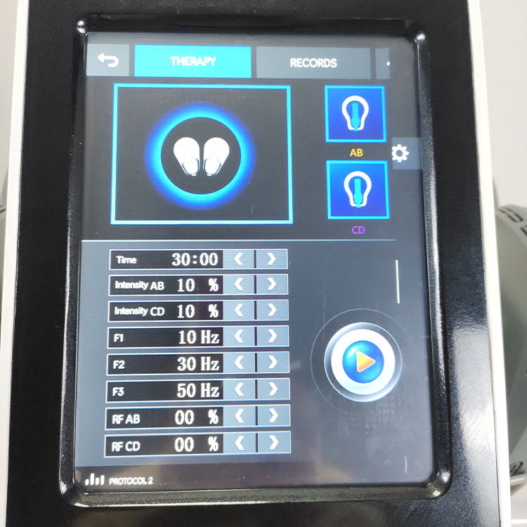 Popular Rest Assured Ems Muscle Stimulation Machine 4 Handles Reduce Fat For Burn Calories