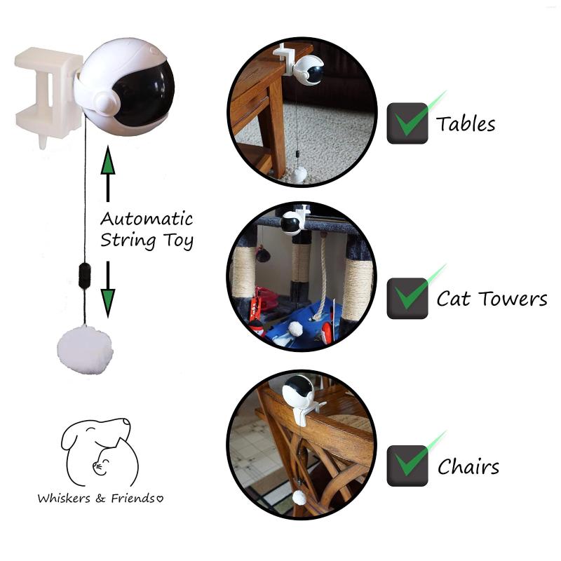 Update Cat Toys Smart Toy Electric Automatic Lifting Motion Pet Plush Ball For Cats Interactive Puzzle Rolling Jumping