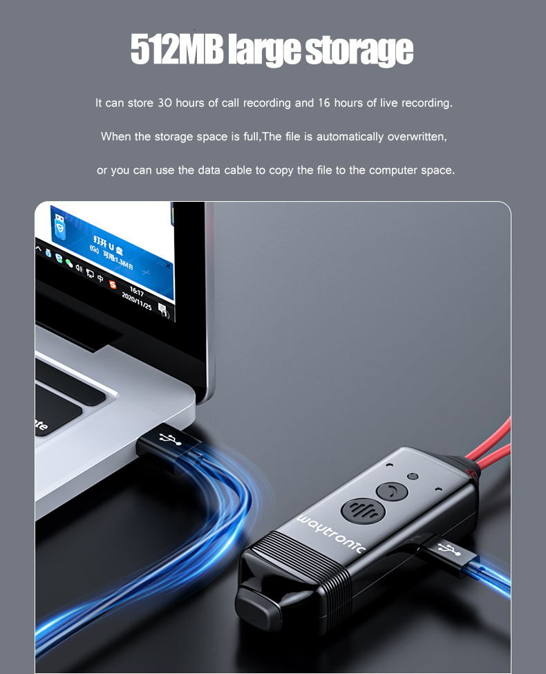 Cell Phone Earphones Mobile Call Recording Headset Bluetooth Headphone Voice Monitoring Recorder Pen Function Earp 230113