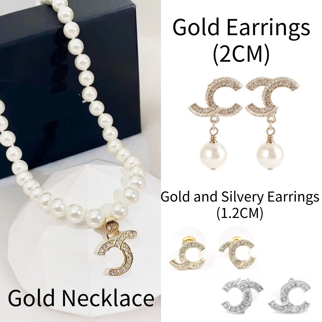 Pearl Necklace Designer Jewelry Set Pendant Necklaces Stud Earrings Diamond crystal Gold Silver Fashion Link Chain Mini Size Stud Earring Gift No Fading No Allergy
Pearl Necklace Designer Jewelry Set Pendant Necklaces Stud Earrings Diamond crystal Gold Silver Fashion Link Chain Mini Size Stud Earring Gift No Fading No Allergy