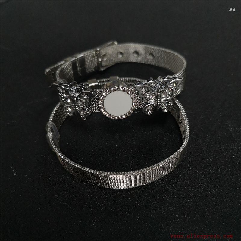 Link Bracelets Sublimation Blank Butterfly Stainless Steel Transfer Printing Bracelet Consumables 10pcs/lot
Link Bracelets Sublimation Blank Butterfly Stainless Steel Transfer Printing Bracelet Consumables 10pcs/lot