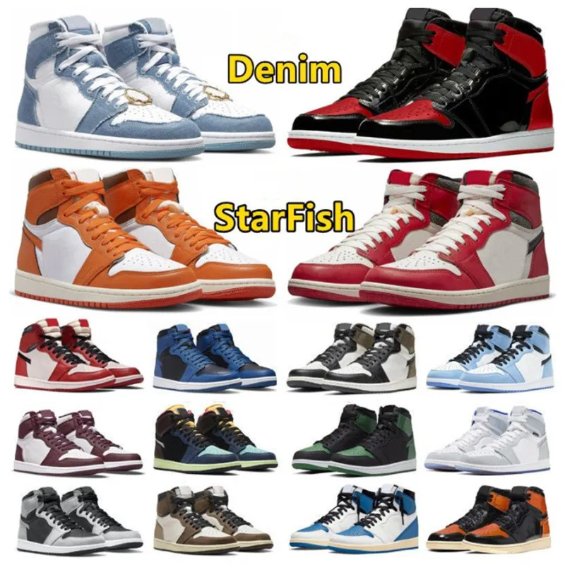 OG Jumpman 1 Retro 1s Men Basketball Shoes Women Sneakers Starfish Black Phantom Bred Patent Dark Mocha Chicago Travis Scotts outdoor sports trainers, 037
OG Jumpman 1 Retro 1s Men Basketball Shoes Women Sneakers Starfish Black Phantom Bred Patent Dark Mocha Chicago Travis Scotts outdoor sports trainers, 037