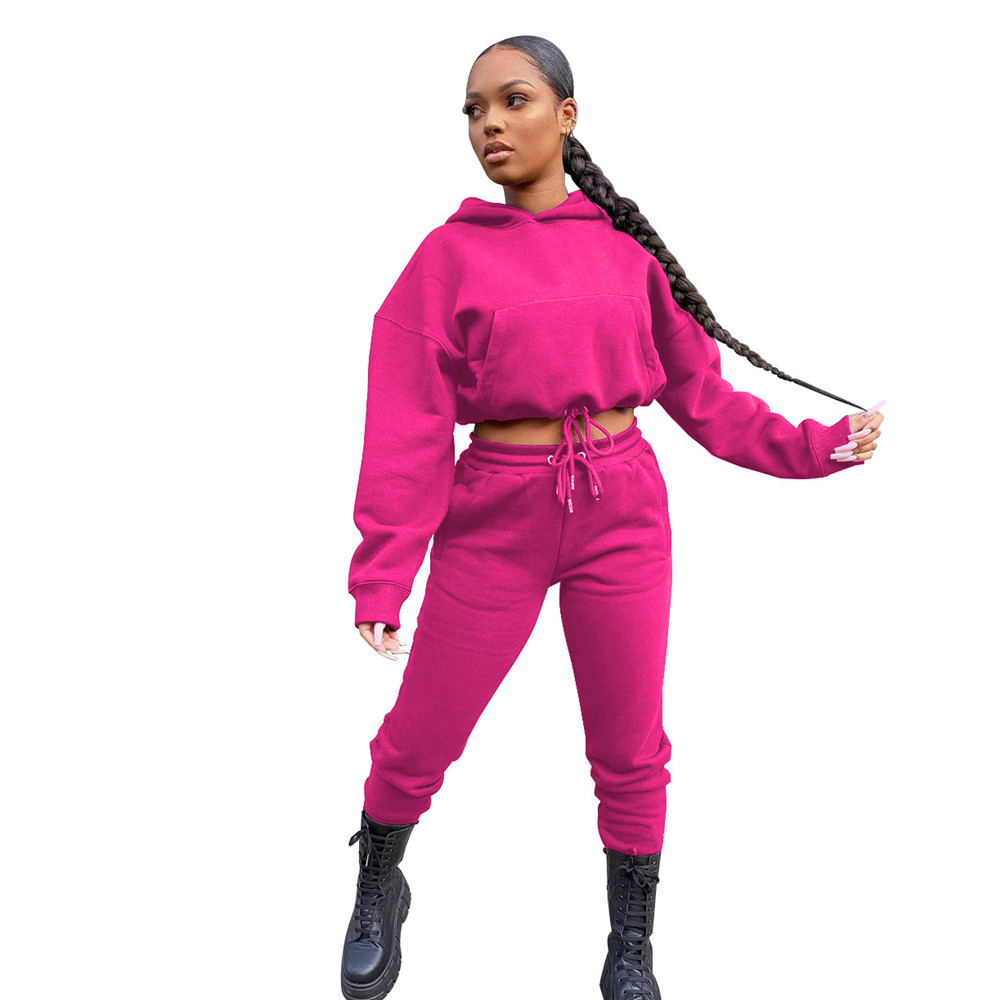 Designer Jogger Suits Fall Winter Women Tracksuits Long Sleeve Pullover Hooded Hoodie And Pants Two Piece Sets Matching Sweatsuits Casual Sportswear 8