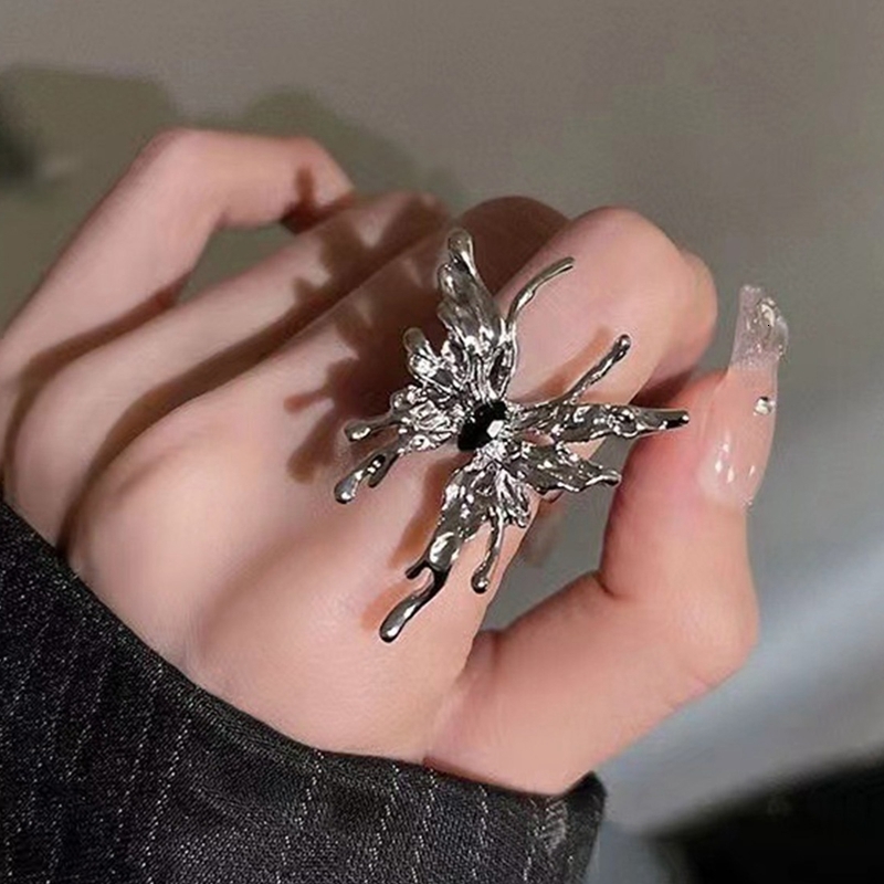 Solitaire Ring Vintage Punk Irregular Butterfly Rings For Women Liquid Metal Earring Aesthetic Egirl Gothic Insect Open Jewelry 230113
Solitaire Ring Vintage Punk Irregular Butterfly Rings For Women Liquid Metal Earring Aesthetic Egirl Gothic Insect Open Jewelry 230113