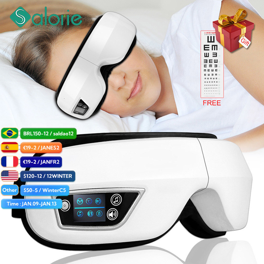 Eye Massager 6D Smart Airbag Vibration Care Instrument Compress Bluetooth Massage Glasses Fatigue Pouch Wrinkle 230113
Eye Massager 6D Smart Airbag Vibration Care Instrument Compress Bluetooth Massage Glasses Fatigue Pouch Wrinkle 230113