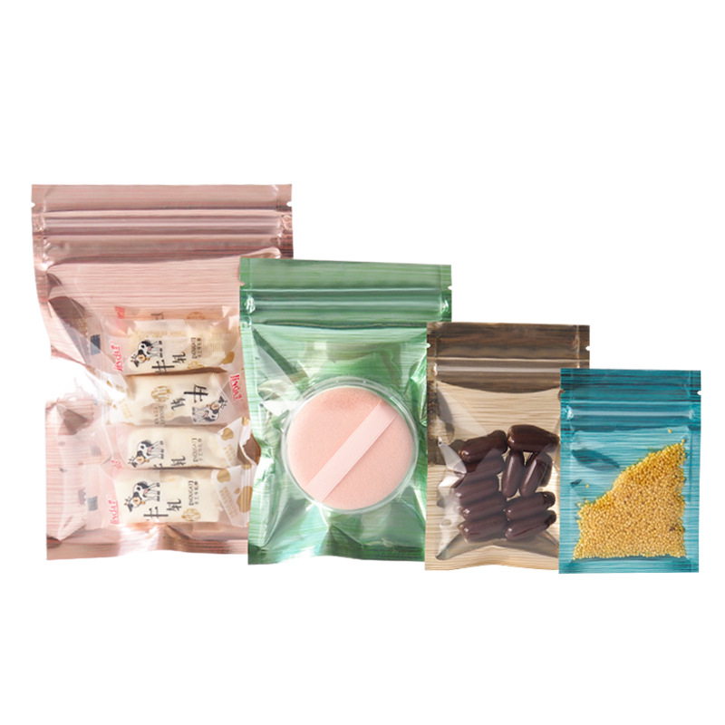 multi color Resealable Zip Mylar Bag Food Storage Bags plastic packaging bag Smell Proof Pouches one side clear
multi color Resealable Zip Mylar Bag Food Storage Bags plastic packaging bag Smell Proof Pouches one side clear