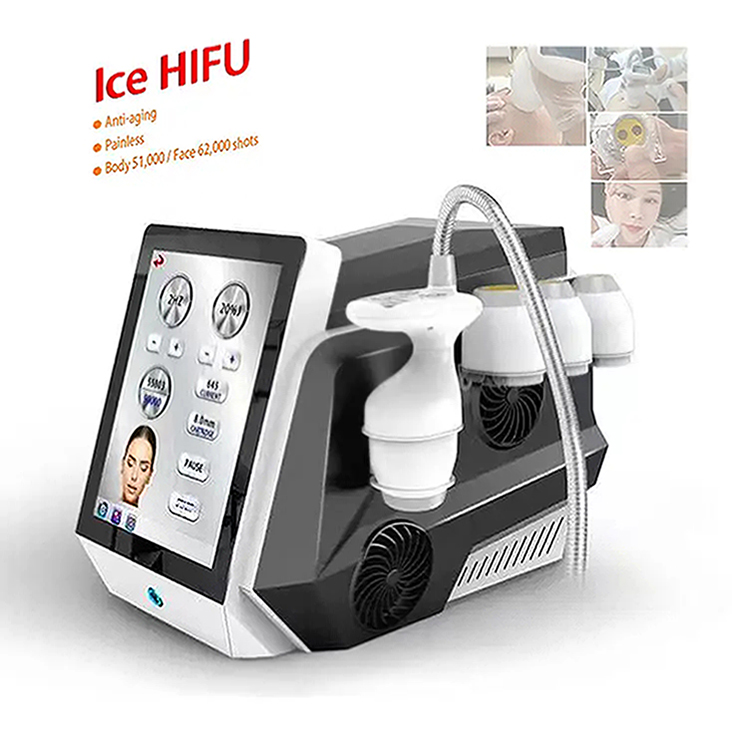 5D ice hifu machine Face Body Anti-aging beauty Equipment Painless wrinkle removal device with Ultrasound and Cooling dual technology