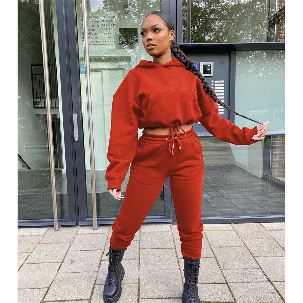 Designer Jogger Suits Fall Winter Women Tracksuits Long Sleeve Pullover Hooded Hoodie And Pants Two Piece Sets Matching Sweatsuits Casual Sportswear 8