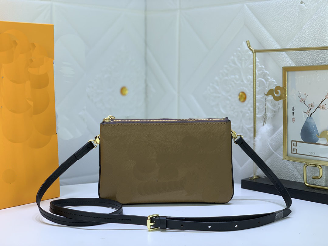 2023 Designer Luxury Shoulder Bag Removable and adjustable leather shoulder strap for multiple carrying ways 69203