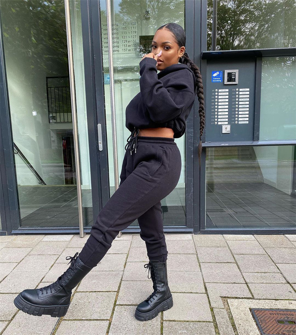 Designer Jogger Suits Fall Winter Women Tracksuits Long Sleeve Pullover Hooded Hoodie And Pants Two Piece Sets Matching Sweatsuits Casual Sportswear 8